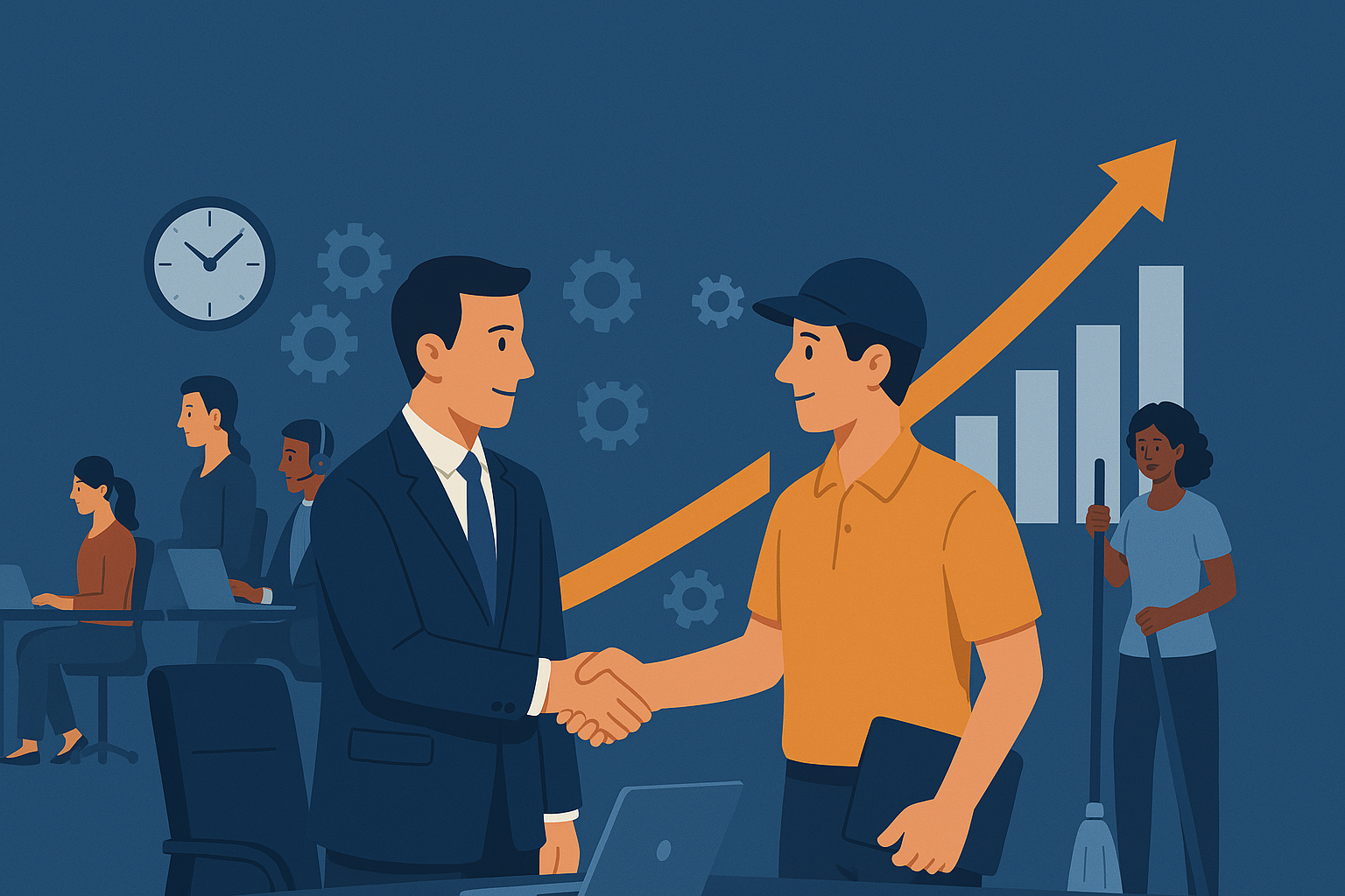 Como a Terceirização de Serviços Pode Impulsionar a Produtividade da Sua Empresa